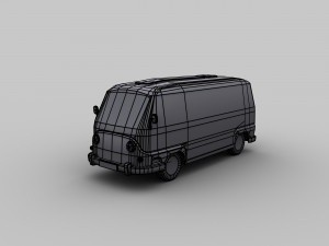 lowpoly van 4 3D मॉडल