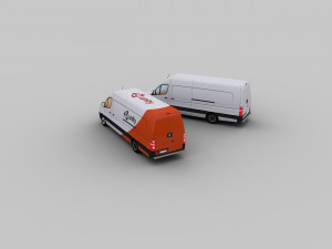 lowpoly van 5 3D Modell