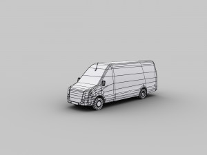lowpoly van 5 3D Modell