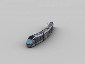 lowpoly tram 10 3D 模型