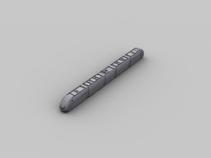 lowpoly tram 10 3D 模型