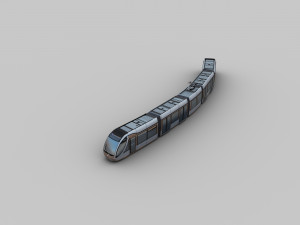 lowpoly tram 10 3D 模型
