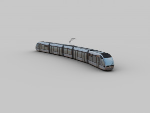 lowpoly tram 10 3D 模型