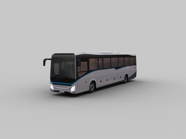 city bus with interior 12 3D Model .c4d .max .obj .3ds .fbx .stl .blend 