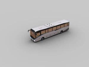 city bus with interior 12 3D Model