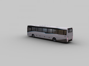 city bus with interior 12 3D मॉडल