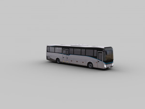 city bus with interior 12 3D मॉडल