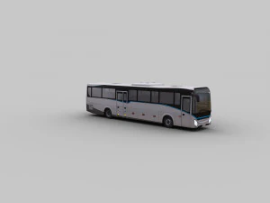 city bus with interior 12 3D Model