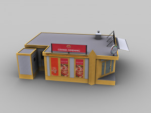shop lowpoly 2 Model 3D