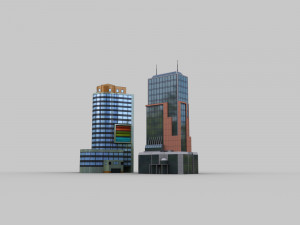modern building pack2 Modelo 3D