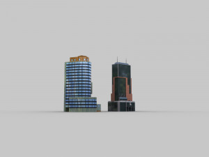 modern building pack2 3D Model