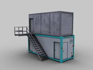 Office container pack1 Model 3D