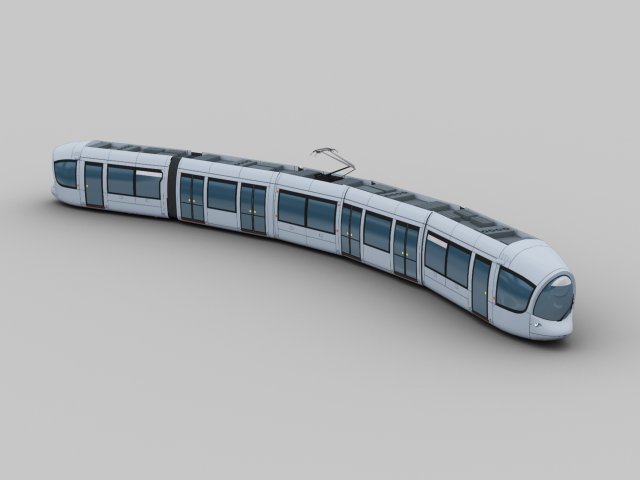 Tram Lyon Modelo 3D .c4d .max .obj .3ds .fbx .stl .blend 