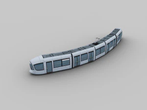 Tram Lyon 3D Model