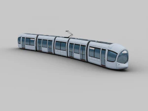 Tram Lyon 3D Model