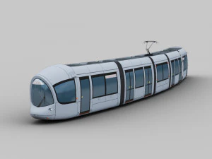 Tram Lyon 3D Model