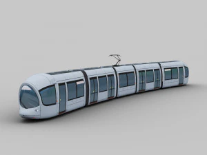 Tram Lyon 3D Model