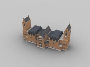 Church lowpoly2 3D 모델