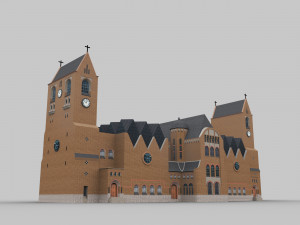 Church lowpoly2 3D 모델
