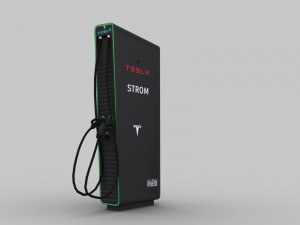 Electric Vehicle Chargers Pack 1 3D Model