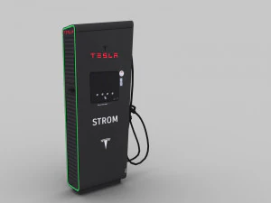 Electric Vehicle Chargers Pack 1 3D Model