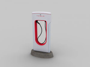 Electric Vehicle Chargers Pack 1 3D Model