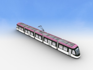 Low Poly Tram 15 3D 模型