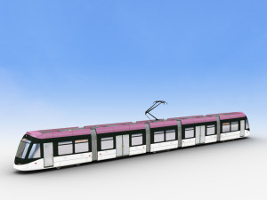 Low Poly Tram 15 3D 模型