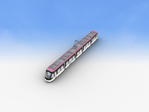 Low Poly Tram 15 3D 模型
