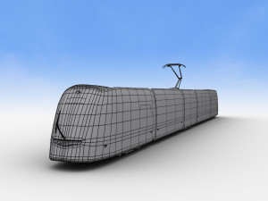 Low Poly Tram 15 3D 模型