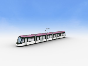 Low Poly Tram 15 3D 模型