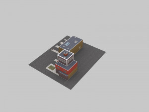 Low Poly Building Pack 4 3D Model