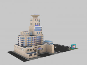 Low Poly Building Pack 4 3D Model