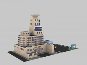 Low Poly Building Pack 4 3D Model