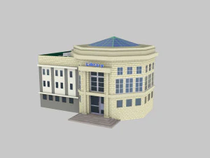 Low Poly Building Pack 4 3D Model
