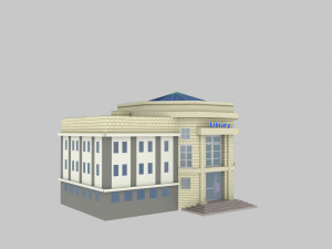 Low Poly Building Pack 4 3D Model