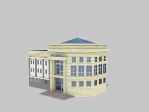Low Poly Building Pack 4 3D Model