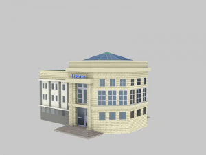 Low Poly Building Pack 4 3D Model