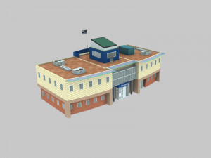 Low Poly Building Pack 4 3D Model