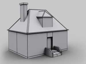 Low Poly House Pack 1 3D Model