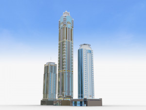 Modern Building pack 4 3D-Modell