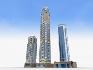 Modern Building pack 4 3D-Modell