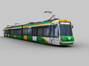 Low Poly Tram 16 3D 模型