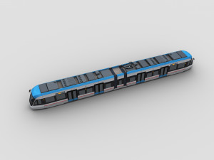 Low Poly Tram 17 Modelo 3D
