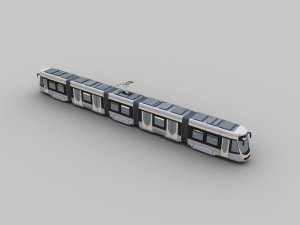 Low Poly Tram 18 3D 모델