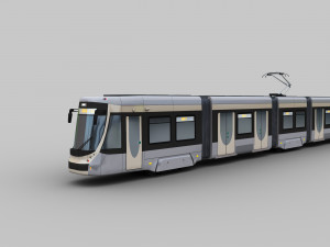 Low Poly Tram 18 3D 모델