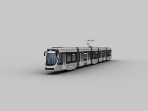 Low Poly Tram 18 3D 모델
