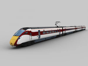 Trem Lowpoly 9 Modelo 3D