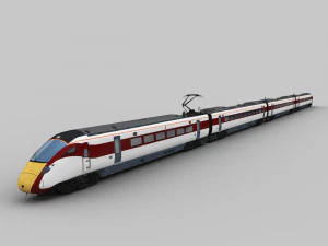 Trem Lowpoly 9 Modelo 3D