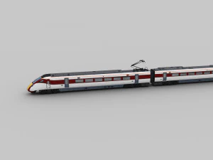 Trem Lowpoly 9 Modelo 3D